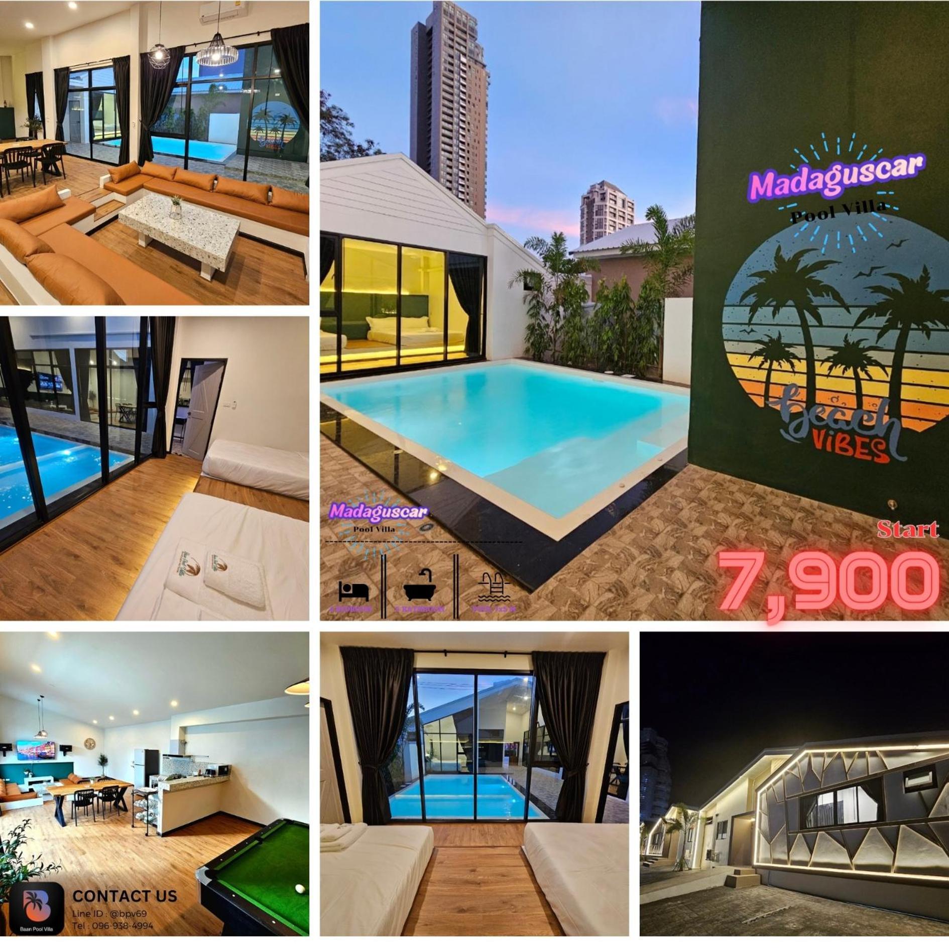 Madaguscar Private Pool Villa-Pattaya Jomtien Beach Exterior foto