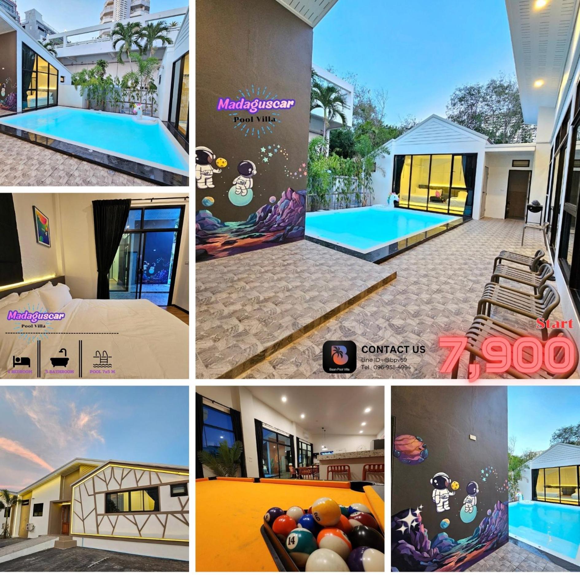 Madaguscar Private Pool Villa-Pattaya Jomtien Beach Exterior foto